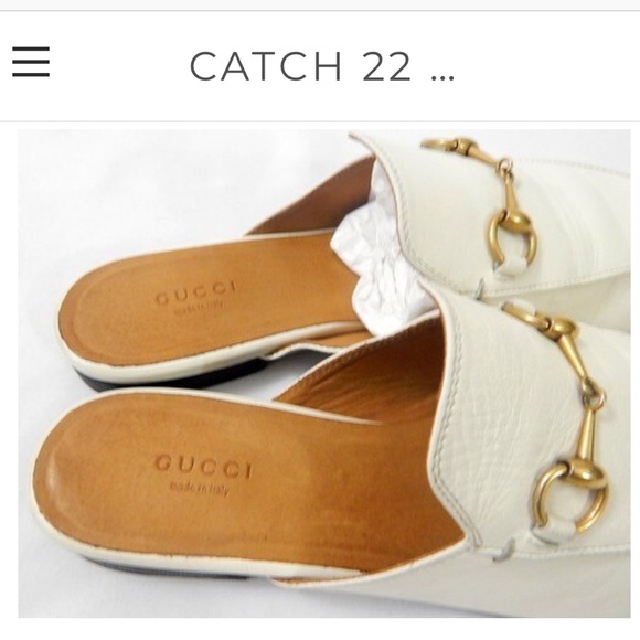 Gucci Ivory Princetown Loafer Mule Sz 38.5 (US 8) - Picture 5 of 8
